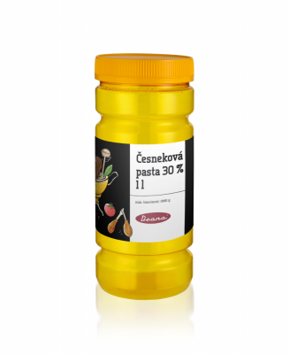 Česneková pasta 1l dóza 30% 