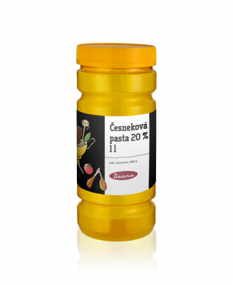 Česneková pasta 1 l dóza 20%